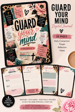 Load image into Gallery viewer, Guard Your Mind Digital Faith Journal – Instant PDF Download
