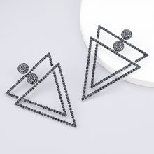 Load image into Gallery viewer, Large Diamond Geometic Earrings
