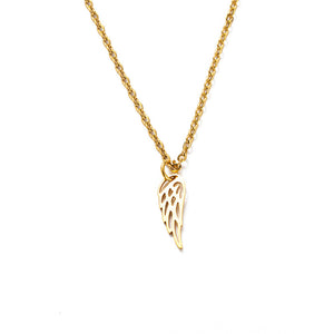 Dream Wings Necklace Stainless Steel-Gold