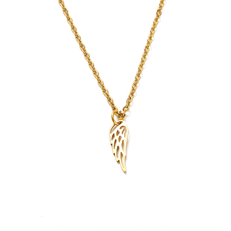 Dream Wings Necklace Stainless Steel-Gold